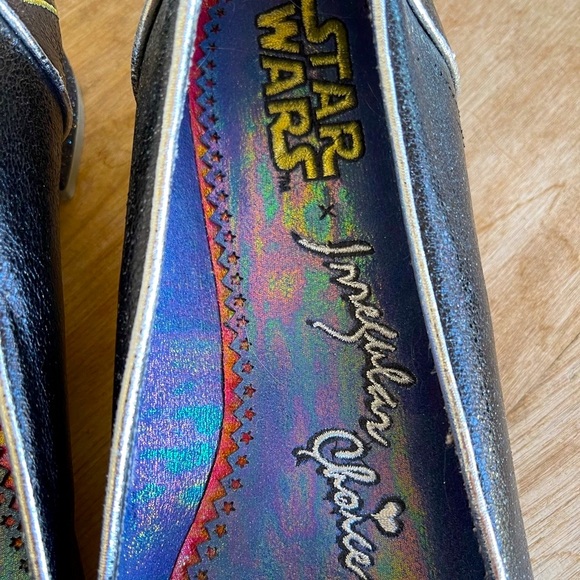IRREGULAR CHOICE🪐STAR WARS Darth Vader Flats NEW! - Picture 6 of 12
